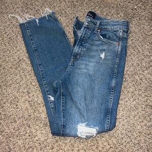GAP High Rise Vintage Slim Blue Denim